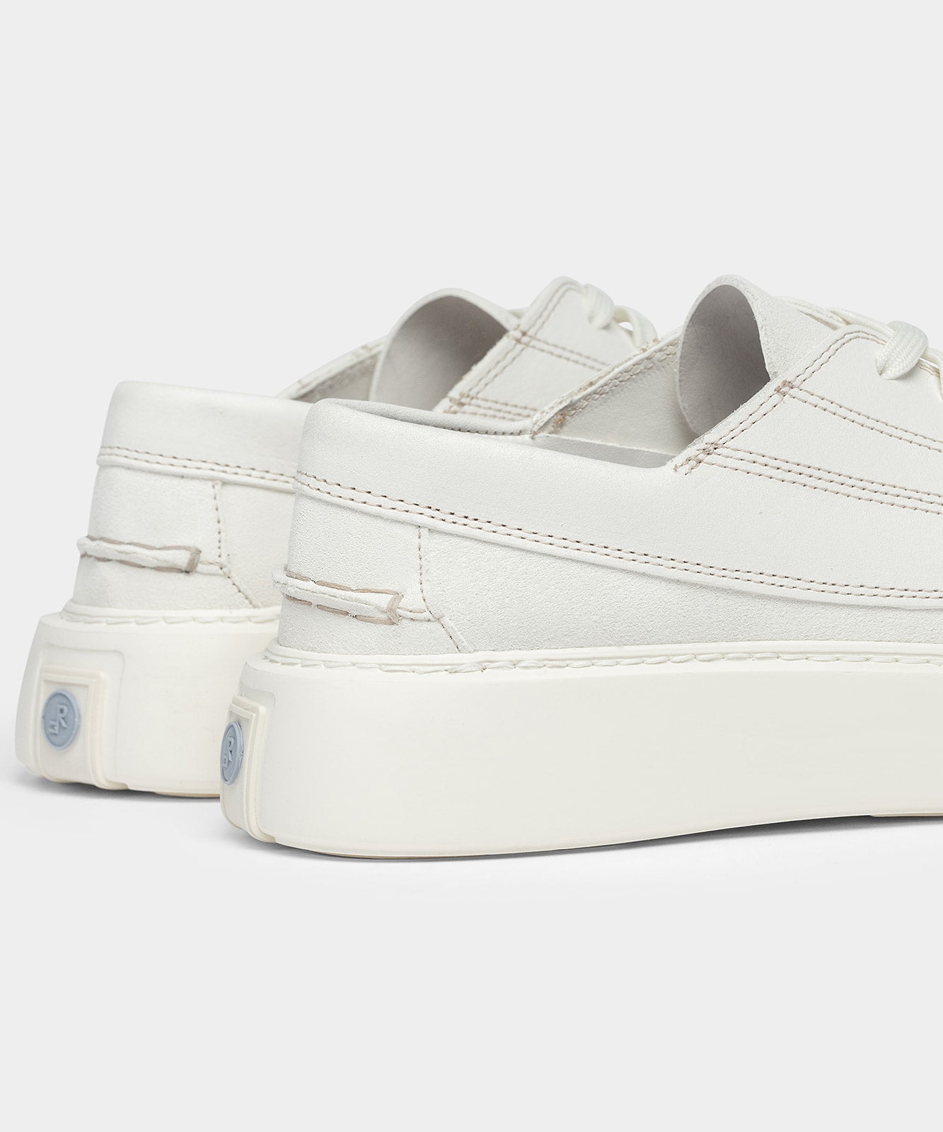 Tahoe Moc White Suede
